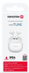 BLUETOOTH TWS SLUCHÁTKA SWISSTEN Mini TUNE BÍLÁ