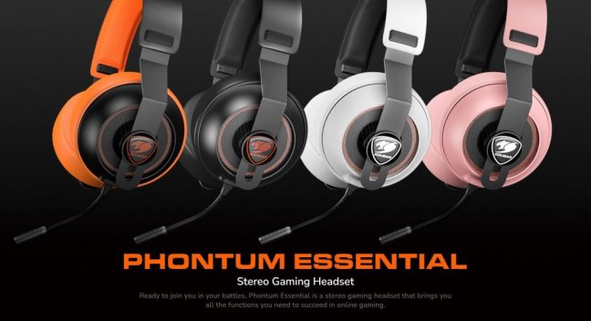 COUGAR herní headset Phontum Essential NC 40mm black