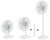 Stojanový/stolní ventilátor Bluepalm BP40STTI26V1 Ř 40 cm 50 W kovový bílý