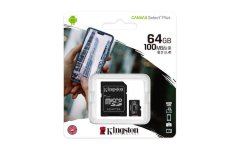 microSDXC 64GB Kingston Canvas Select + w/a