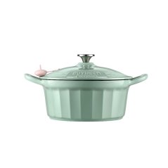BUYDEEM Enameled Cast Iron Dutch Oven CP551-CG 3,9L, model CP551, color Cozy Greenish