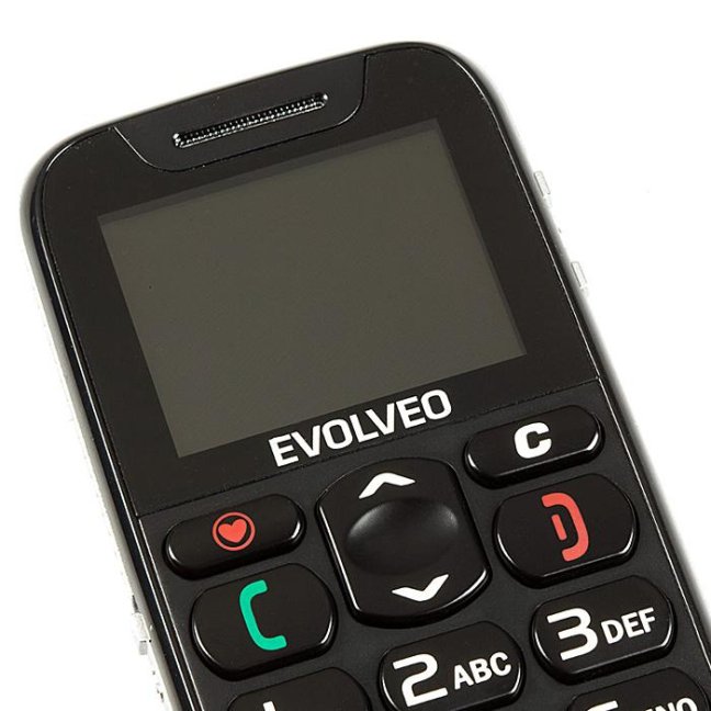 EVOLVEO EasyPhone ID, mobilní telefon pro seniory, černá