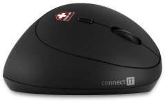 CONNECT IT FOR HEALTH LADIES ergonomická vertikální myš, (+ 1x AA baterie zdarma), bezdrátová