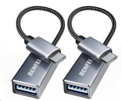 BENFEI USB-C na USB 3.0 adaptér, balení 1 ks, šedý