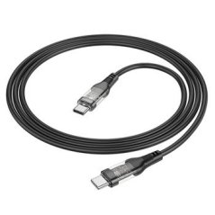 PRŮHLEDNÝ PRŮZKUMNÝ KABEL BOROFONE BU37 – TYP C AŽ TYP C – 60W 1,2 METRU ČERNÝ