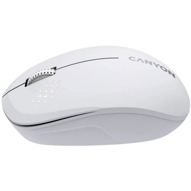 CANYON myš optická bezdrátová MW-4, 1200 dpi,3 tl., Bluetooth, AA baterie, bílá