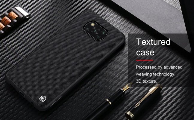 Nillkin Textured Hard Case pro Poco X3 NFC/X3 Pro Black