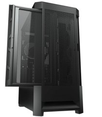 COUGAR PC skříň AIRFACE Black Mid Tower Mesh Front Panel 1 x 120mm Fan TG Left Panel Black
