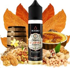 Příchuť Bombo Platinum Tobaccos S&V 15ml Nutty Supra Reserve (Tabák s karamelem a oříškovým máslem)