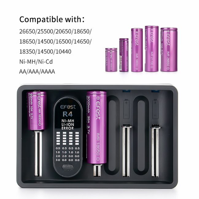 Efest iMate R4 - Inteligentní článková nabíječka - AC/USB