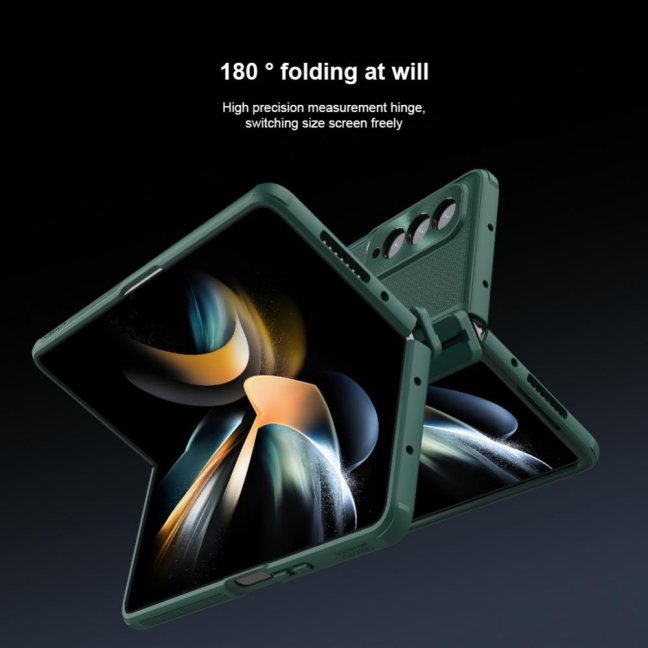 Nillkin Super Frosted FOLD Slot+Stand Zadní Kryt pro Samsung Galaxy Z Fold 4 Green