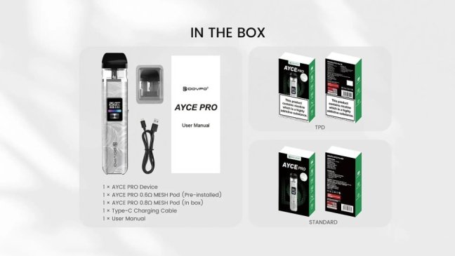 Dovpo Ayce Pro - Pod kit - 1000 mAh - Black Carbon