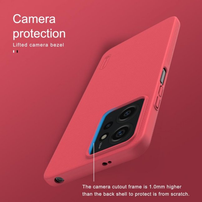 Nillkin Super Frosted Zadní Kryt pro Xiaomi Redmi Note 12 4G Bright Red