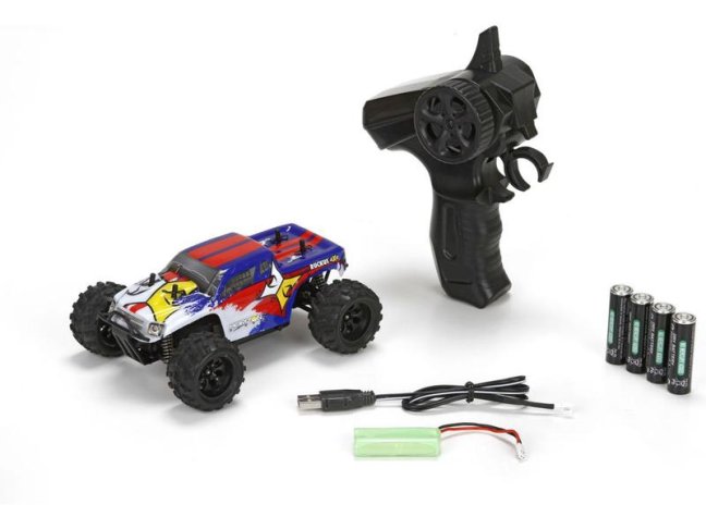 ECX Ruckus Monster Truck 1:24 4WD RTR modrý ECX00013T2
