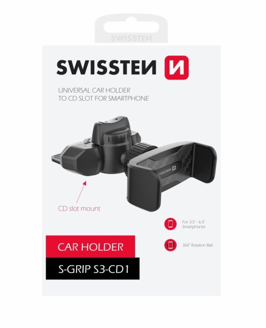 DRŽÁK DO AUTA SWISSTEN S-GRIP S3-CD1