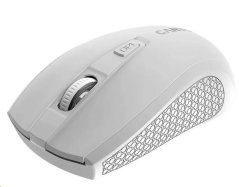 CANYON myš optická bezdrátová MW-7, nastavitelné rozlišení 800/1200/1600 dpi, 4 tl, USB dongle, 1xAA, bílá