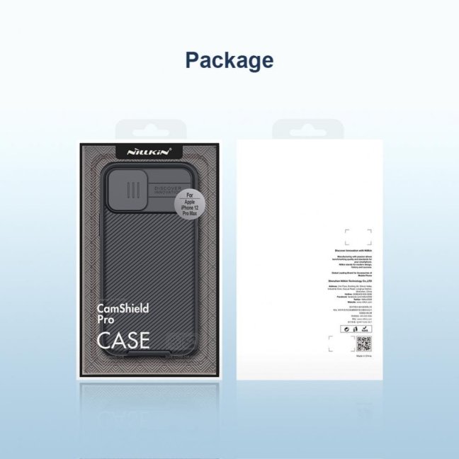 Nillkin CamShield Pro Magnetic Zadní Kryt pro Apple iPhone 12 Pro Max 6.7 Black