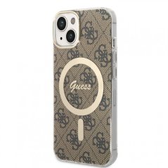 Guess IML 4G MagSafe Zadní Kryt pro iPhone 13 Brown