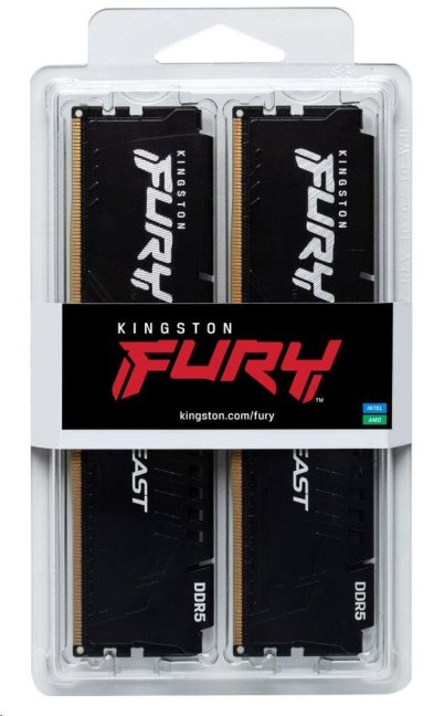 Kingston FURY Beast DDR5 64GB (Kit 2x32GB) 5200MT/s DIMM CL36 EXPO