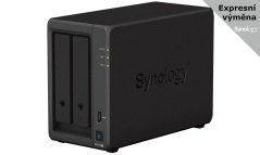 Synology DiskStation DS723+, 2-bay NAS, CPU DC AMD Ryzen R1600 64bit, RAM 2GB, 1x USB 3.2, 1x eSATA, 2x GLAN