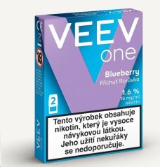 VEEV ONE náplně Blueberry 1,6% 2x2ml (18 mg)