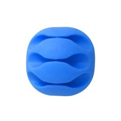 Přilepovací organizér 3 dat.kabelů - Blue