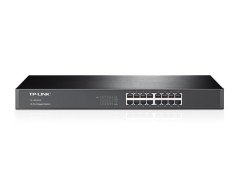 TP-LINK TL-SG1016 16-Port Gigabit Switch, 16 Gigabit RJ45 Ports, 1U 19-inch Rack-mountable Steel Case
