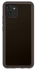 EF-QA036TBE Samsung Soft Clear Kryt pro Galaxy A03 Black