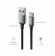 DATOVÝ KABEL SWISSTEN TEXTILE II USB / USB-C 1,5 M ČERNÝ