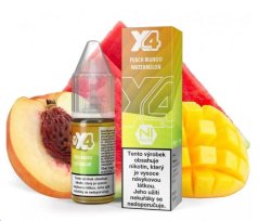 X4 Bar Juice Salt - E-liquid - Peach Mango Watermelon (Broskev, mango a meloun) - 20mg