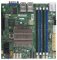 SUPERMICRO mini-ITX  MB Atom C3758 (8-core), 4x DDR4 ECC DIMM, 12xSATA, 1x PCI-E 3.0 x4, 4x 1GbE LAN, IPMI