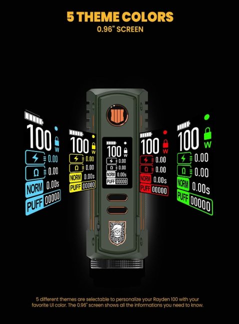 BD Vape Mod Rayden 100 V 1.5 COD Limited Edition