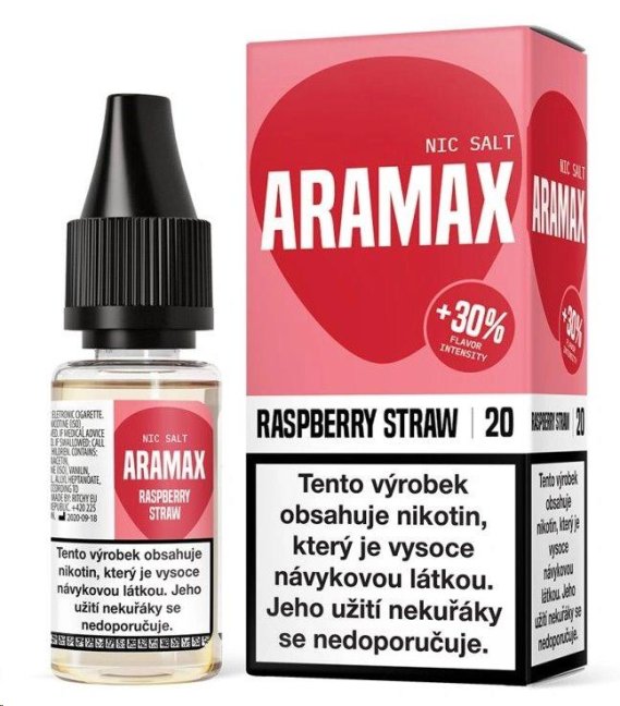 Aramax - Salt e-liquid - Raspberry Straw - 10ml - 20mg