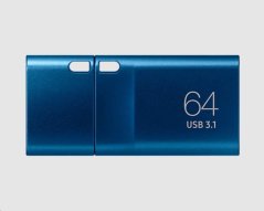 Samsung flash disk 64GB USB-C 3.1 (přenosová rychlost až 300MB/s) modrý