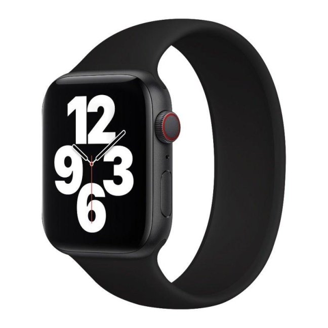 COTEetCI Liquid Silicone Band 160 mm For Apple Watch 38/40/41 mm Black COTEetCI Liquid Silicone Band 160 mm For Apple Watch 38/40/41 mm Black