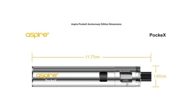 Aspire PockeX AIO (Anniversary Edition) - 1500mAh (Pink Gradient)