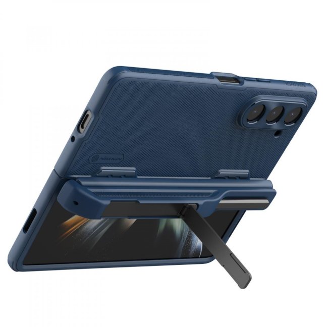 Nillkin Super Frosted FOLD Slot+Stand Zadní Kryt pro Samsung Galaxy Z Fold 5 Blue