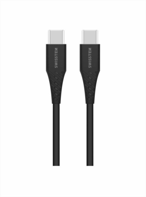 DATOVÝ KABEL SWISSTEN TPE USB-C/USB-C POWER DELIVERY 5A (100W) 2,5 M ČERNÝ