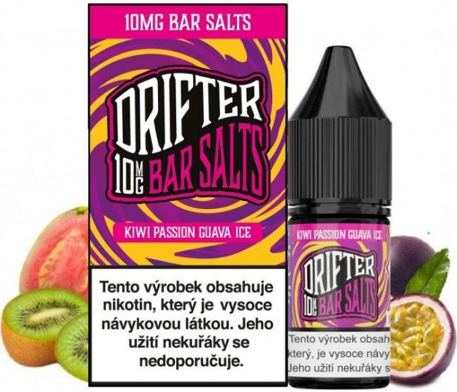 DRIFTER BAR SALTS KIWI PASSIONFRUIT GUAVA ICE 10ML - 10MG