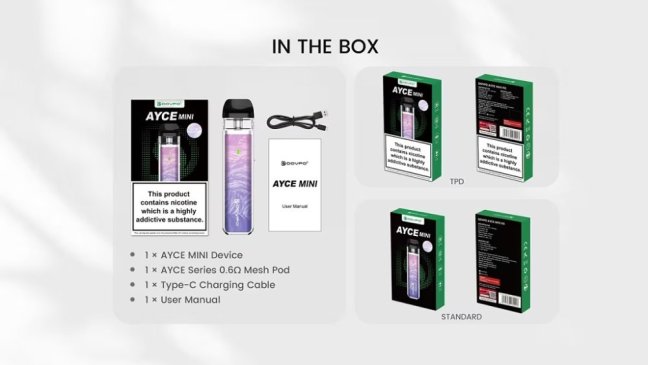 Dovpo Ayce Mini - Pod kit - 1000 mAh - Nacre Purple Red