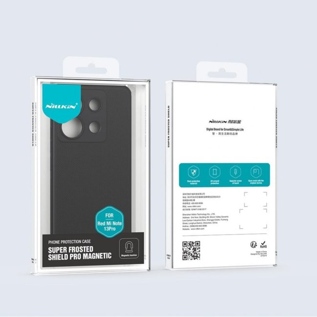 Nillkin Super Frosted PRO Magnetic Zadní Kryt pro Xiaomi Redmi Note 13 Pro 5G/Poco X6 5G Black