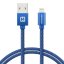 DATOVÝ KABEL SWISSTEN TEXTILE USB / LIGHTNING 2,0 M MODRÝ