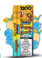 Kurwa Rocket - Jednorázová e-cigareta- 20mg - Pina Colada Ice