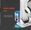 CANYON multifunkční chladící stojan pro PS5, nabíjení 2 PS5 ovladačů, RGB podsvícení, bílý