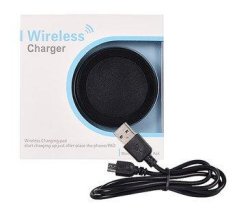 Wireless Inuction Charger QI universal - Round Type , Black (min. 2A)