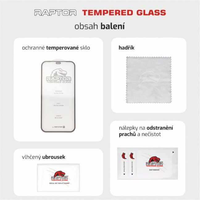 SWISSTEN RAPTOR DIAMOND ULTRA CLEAR 3D TEMPEROVANÉ SKLO PRO SAMSUNG GALAXY A56 ČERNÉ