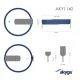 Akyga lithiová baterie CR2032 HP2D Li-MnO2 3V/210mAh 2-Pin