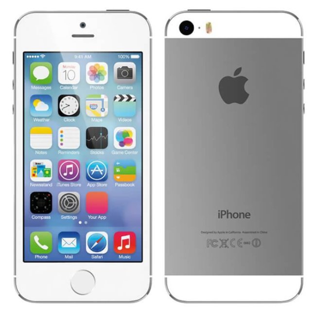 Apple iPhone 5S 32GB Silver CZ Refurbished - vystaveno - přední kryt vrypy, oděrky větší rámeček