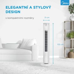 MIDEA ventilátor sloupový FZ10-21ARBW