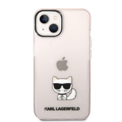 Karl Lagerfeld Choupette Logo Zadní Kryt pro iPhone 14 Plus Pink